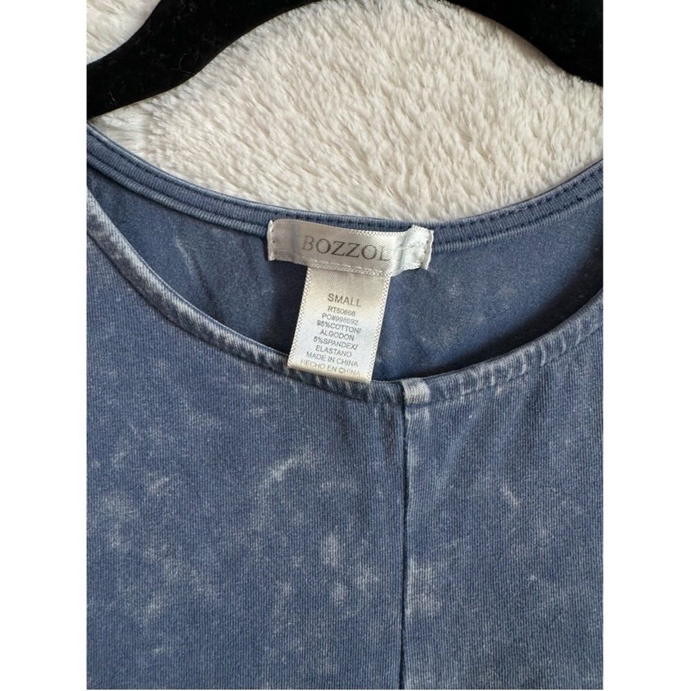 Washed Blue Crop Top - Picture 3 of 3